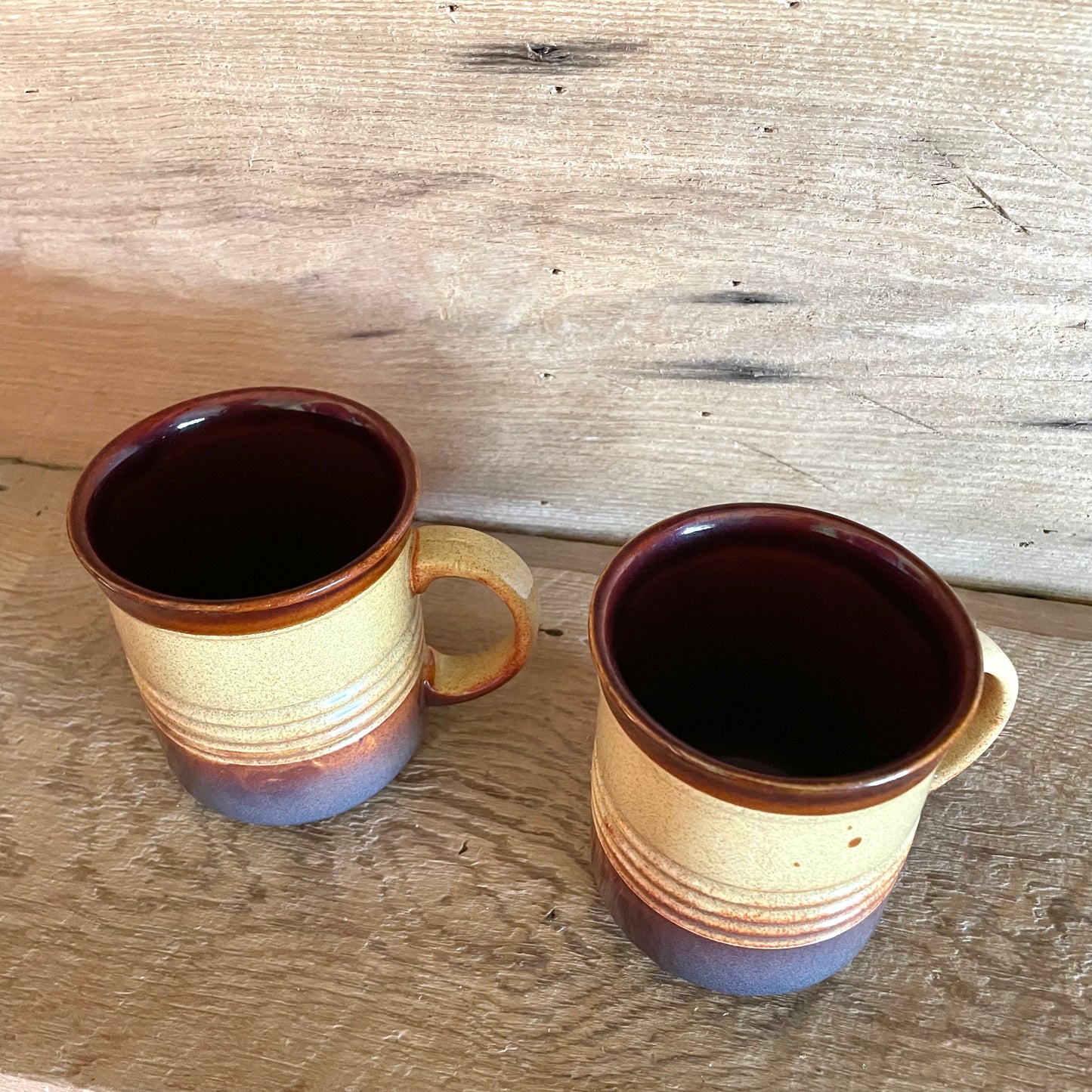 Vintage pair of coffee mugs