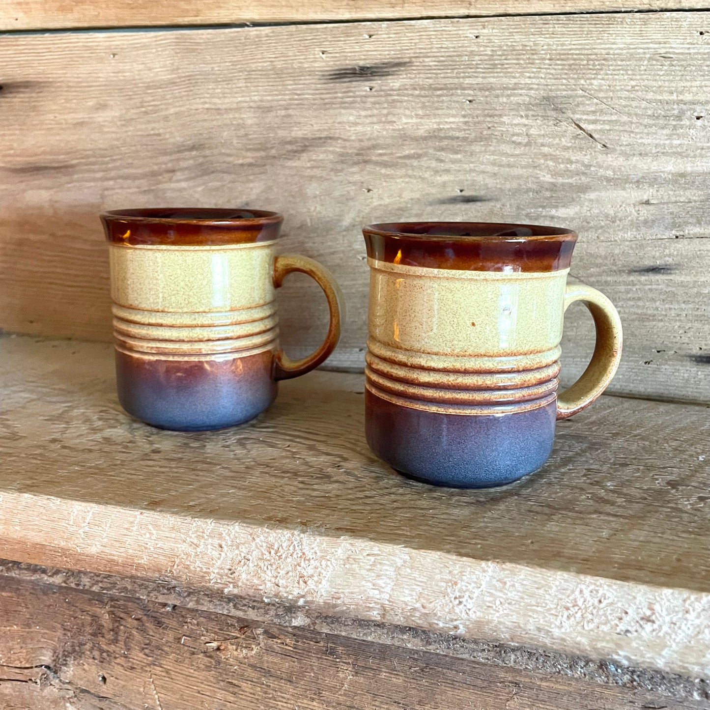 Vintage pair of coffee mugs