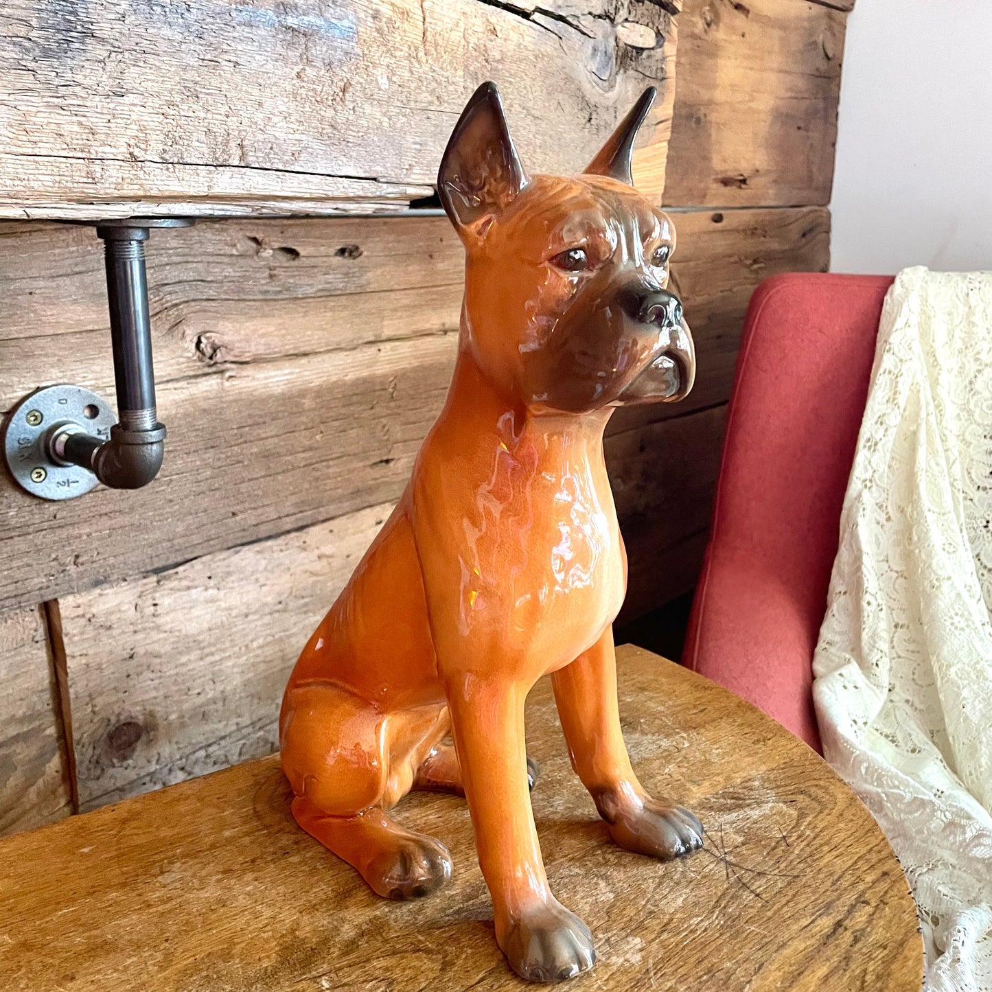 “Bruno” Vintage Ceramic Boxer