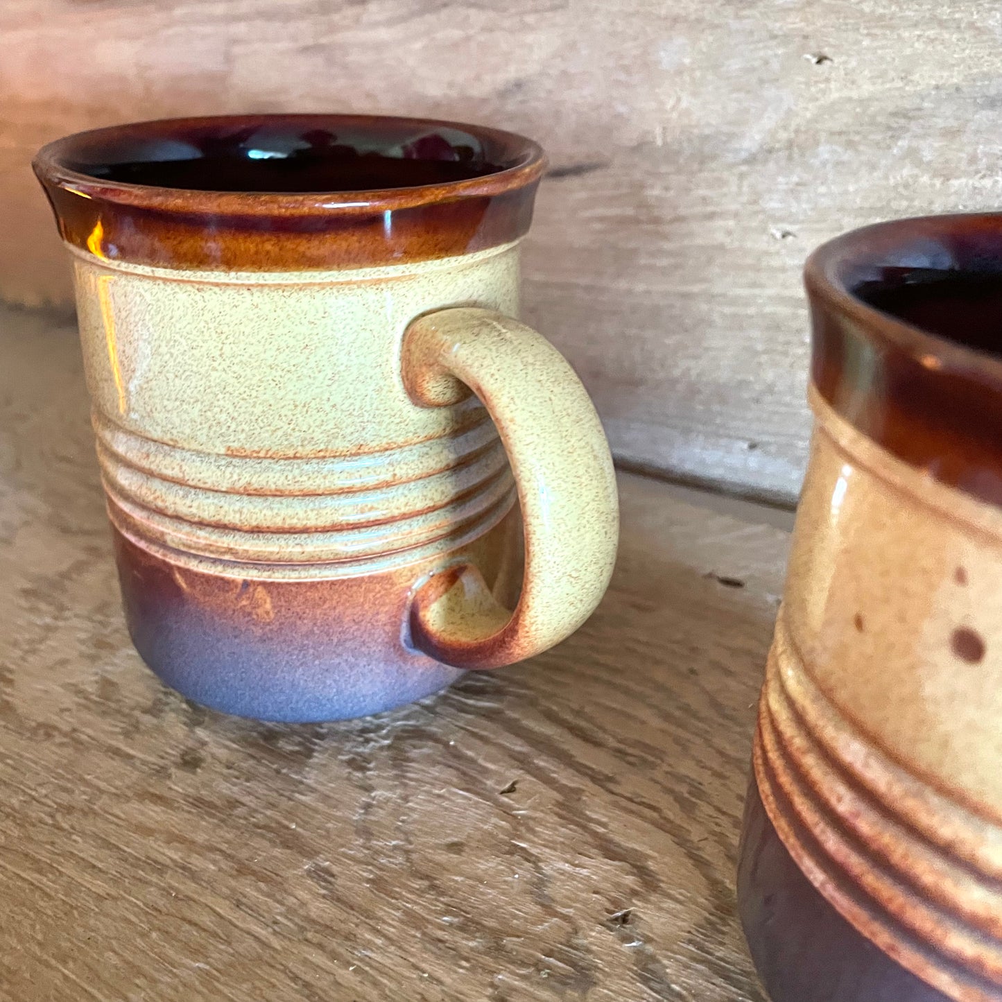 Vintage pair of coffee mugs