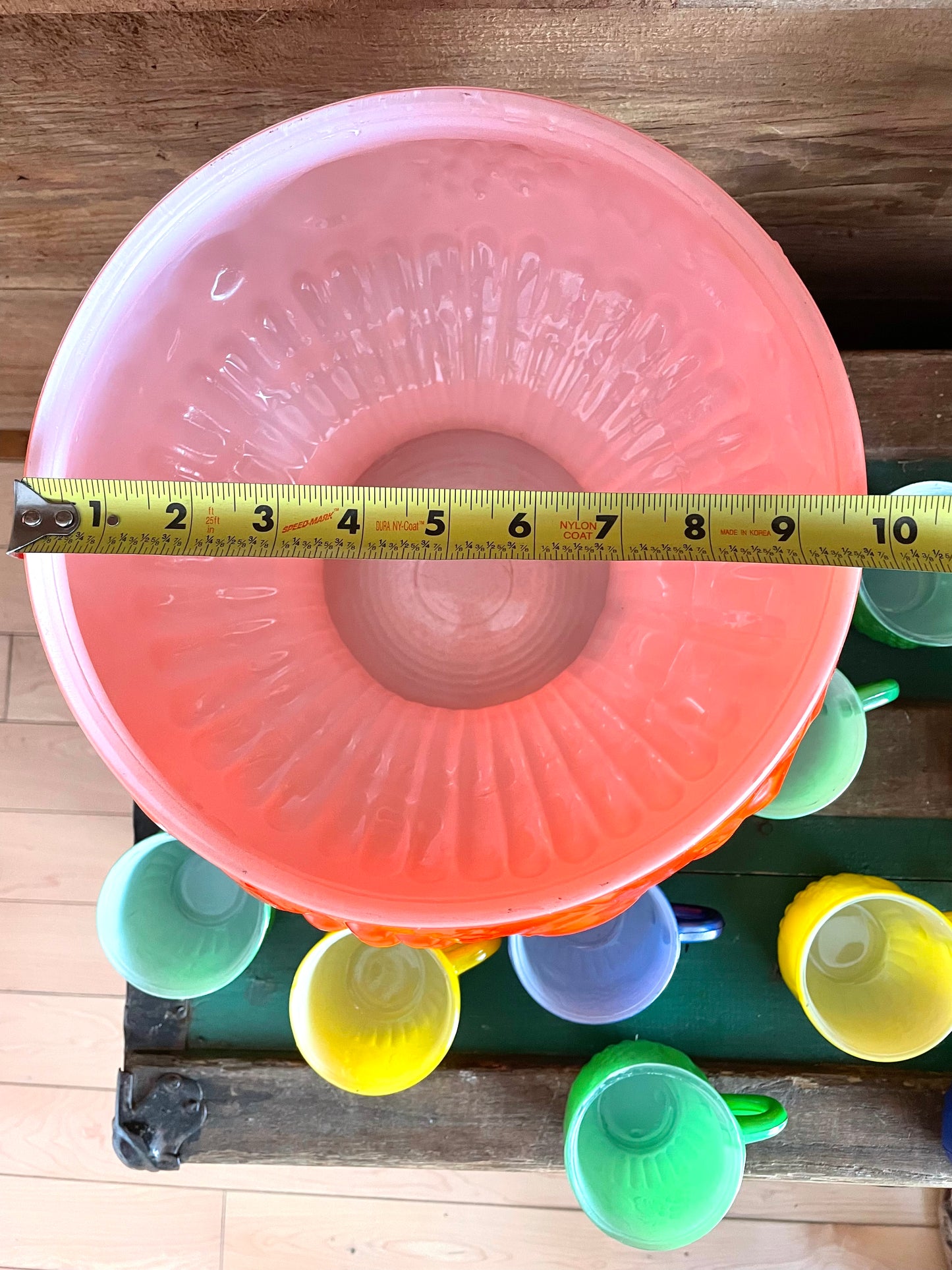 Vintage Glass Punch Bowl